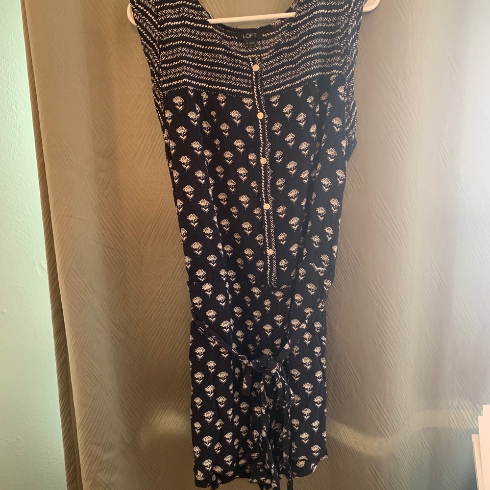 Navy Romper